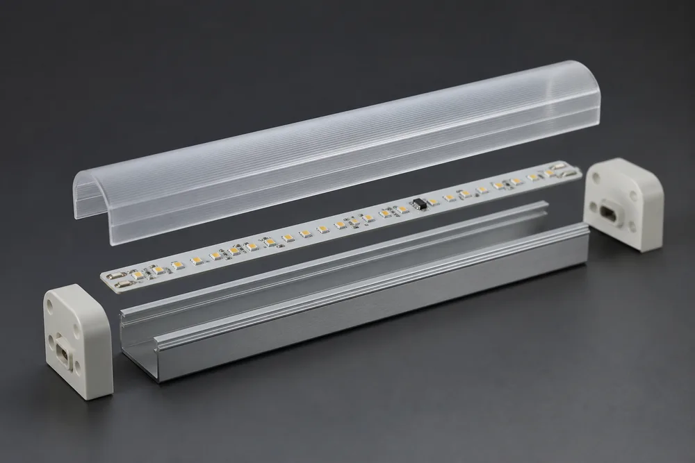 LED T10 vamzdinis korpusas su kompiuterio dangteliu ir 6063 aliuminio pagrindu, skirtas OEM apšvietimo surinkimui 2026 m.