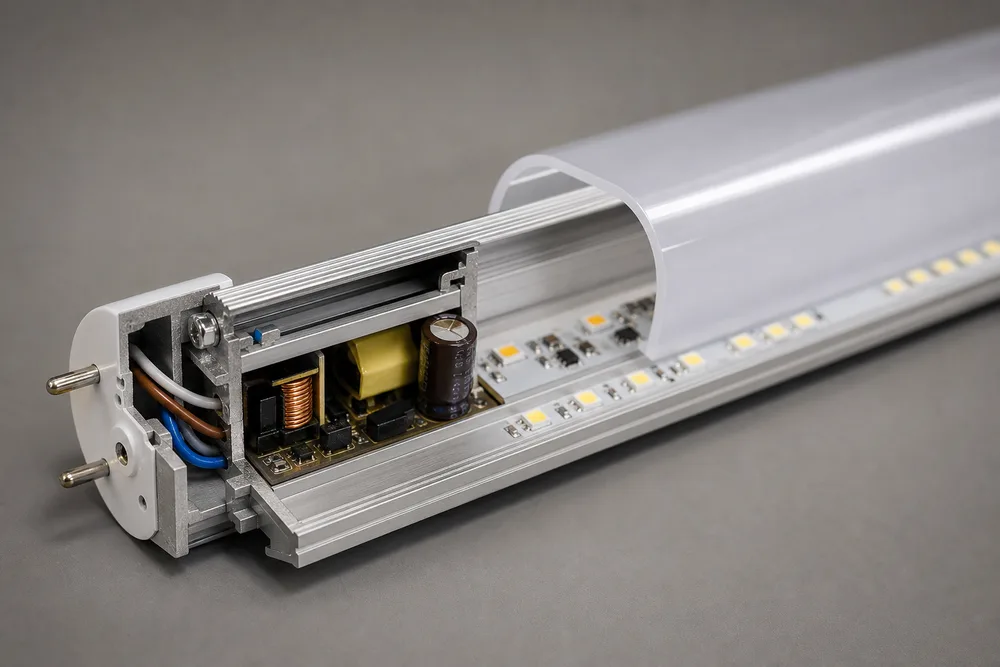 Kodėl verta rinktis pusiau aliuminio, pusiau plastikinį T12 LED vamzdinį korpusą?